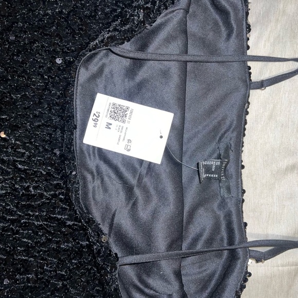 Forever 21 Black Sequin Mini Cocktail Party Dress | Bodycon Sleevless | NWT - Picture 6 of 6